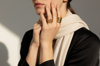 Moliane Studio rings live model editorial
