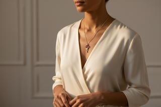 Celine Daoust necklace model shot