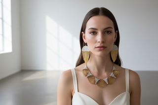 Hannah Keefe jewelry live-model editorial