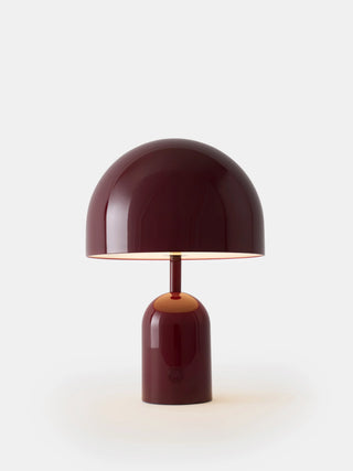 Tom Dixon Bell Portable Lamp V2 in high-gloss burgundy