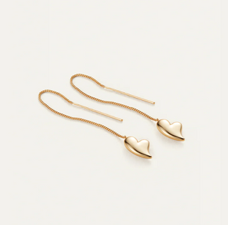 Jenny Bird - Puffy Heart Threader Earrings