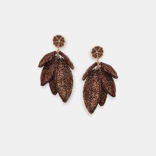 Olivia Dar - Leaf Earrings