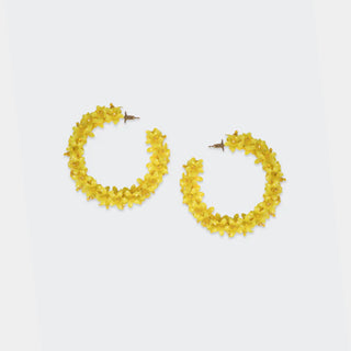 Olivia Dar - Flower Hoops