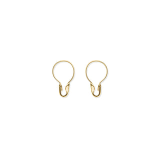Beatriz Palacios - Round Safety Pin Earrings