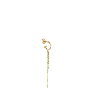 Metier - Midi Chain Plaque Mini Hoop