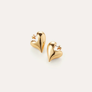Jenny Bird - Art Heart Puff Earrings