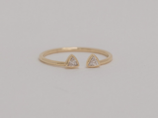 Celine Daoust - Diamond Trillion Cut Ring