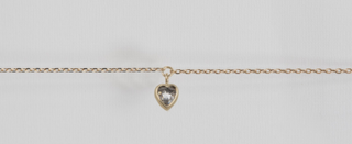 Celine Daoust - grey diamond heart charm bracelet