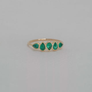 Celine Daoust - Multi Emeralds Ring