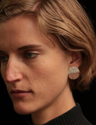 Hannah Keefe - Half Circle Stud Earrings
