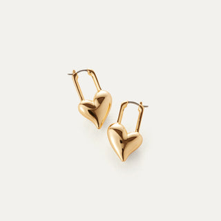 Jenny Bird - Padlock Heart Earrings