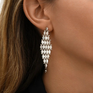 Satellite - Small Kite Mesh Earrings