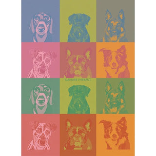 Garnier Thiebaut - Chiens Pop Charbon Kitchen Towel
