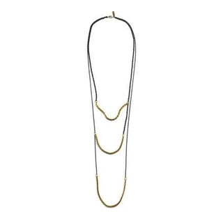 K/ller Collection - 3 Tiered Boston Chain Necklace