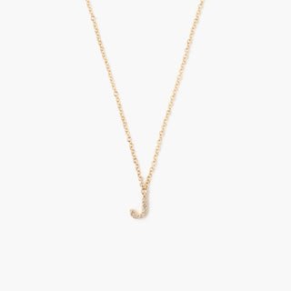 Chan Luu - Gold And White Diamond Initial Necklace