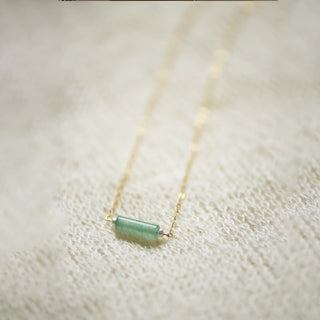 8.6.4 - Green Aventurine Pearl Necklace