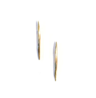 K/ller Collection - 10k Long Twist Spike Stud Earrings