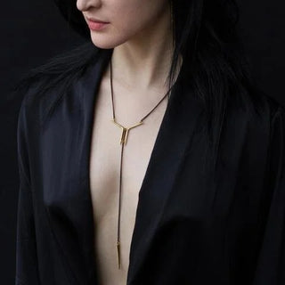 K/ller Collection - Small Mirrored Ray Y Necklace
