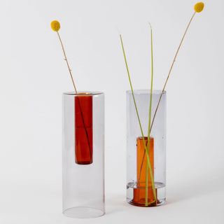 Block Design - Reversible Glass Vase