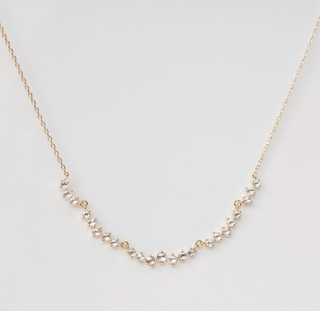 Celine Daoust -  Long twisted rose cut diamonds necklace