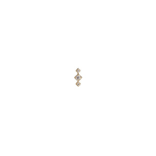 Metier - Three Stone Petite Studs