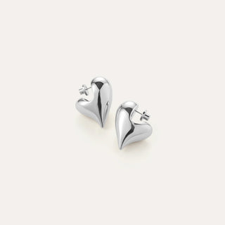 Jenny Bird - Art Heart Puff Earrings