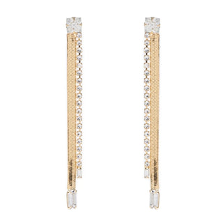 Lionette - Divinity Snake Tennis Earrings