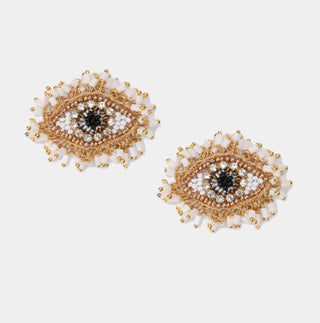 Olivia Dar - Milos Evil Eye Earrings