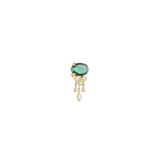 Celine Daoust - Jellyfish Green Tourmaline And Diamond Earring