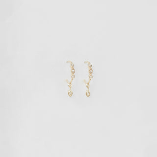 Celine Daoust - Dangling Diamond Eye Hoops