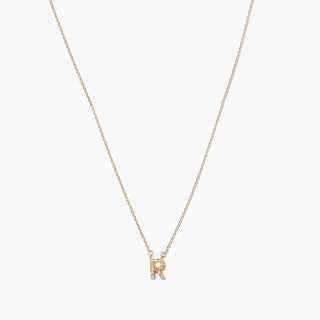 Chan Luu - Gold And White Diamond Initial Necklace