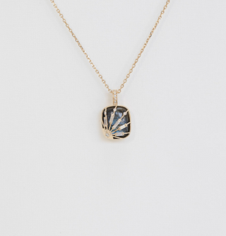 Celine Daoust - Labradorite Sun and Diamonds Mini Locket Necklace