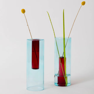 Block Design - Reversible Glass Vase