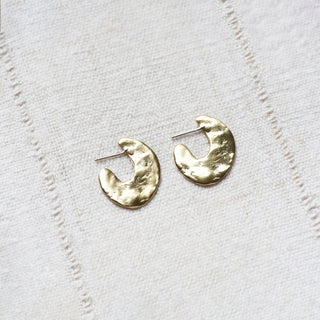 8.6.4 - Hammered Hoop Earrings - Large