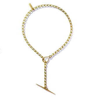K/ller Collection - Toggle Spike Vintage Chain Necklace Brass