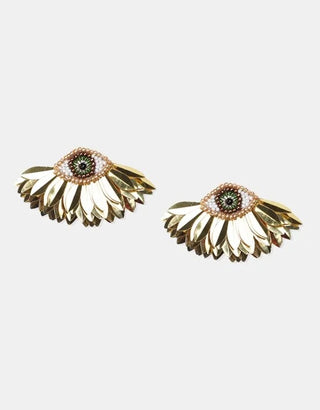 Olivia Dar - Tinos Eye Earrings
