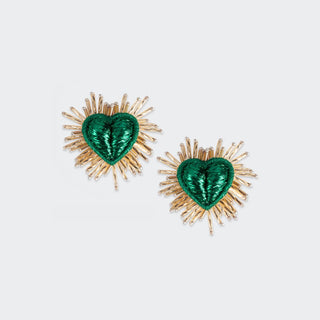 Olivia Dar - Sparkle Heart Earrings