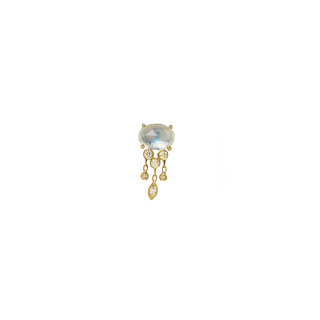 Celine Daoust - Jellyfish Moonstone And Diamond Earring
