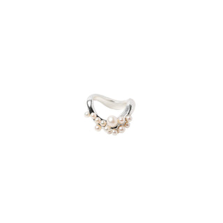 Beatriz Palacios - Wave Cluster Silver Ring
