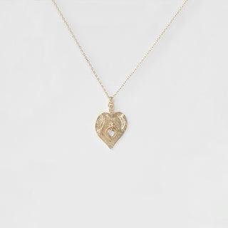 Celine Daoust - Twin Flame Medal & Dangling Heart Moonstone Necklace
