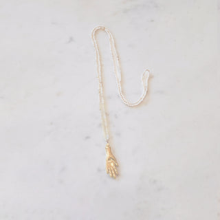Iwona Ludyga Designs - Long Hamsa Necklace