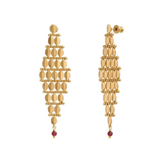 Satellite - Small Kite Mesh Earrings