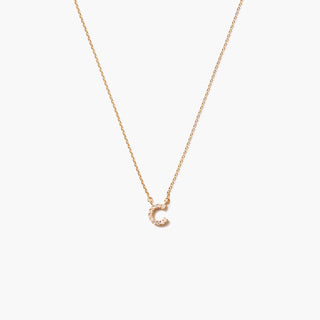 Chan Luu - Gold And White Diamond Initial Necklace