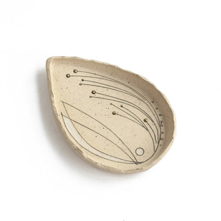 Helen Prior - Golden Frond Dot Leaf Dish