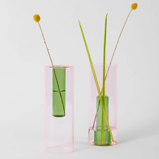 Block Design - Reversible Glass Vase