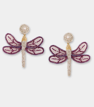 Olivia Dar - Dragonfly Earrings