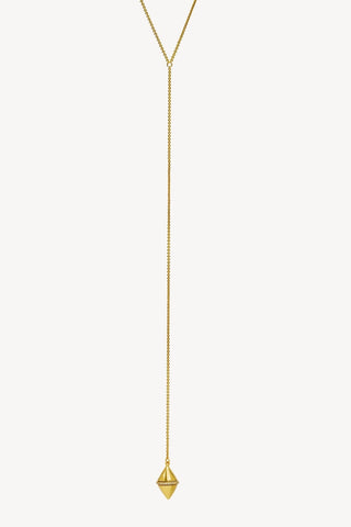 Moliane - Olive Lariat Necklace (gold)