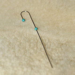 8.6.4 - Turquoise Stem Earring (single)