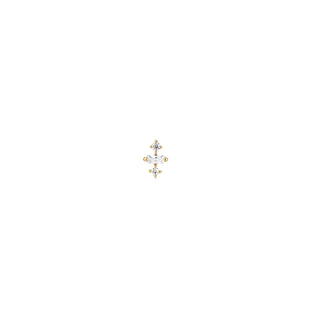 Metier - Didi Baguette Stud - White Diamond