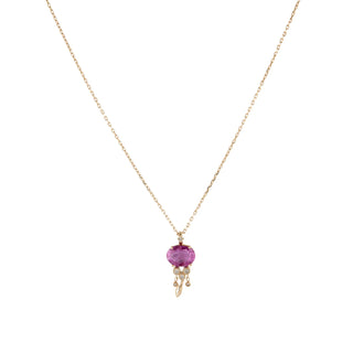 Celine Daoust - Jellyfish Pink Tourmaline And Diamond Earring